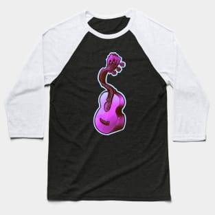 purple acoustic guitar, psychedelic 70s style Baseball T-Shirt